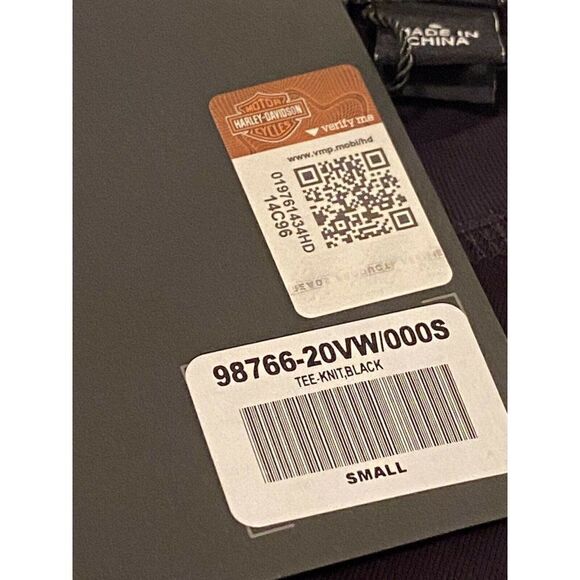 Harley-Davidson Women Sz S Patch Logo Black Crew - Picture 4 of 8